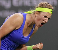 Top seed Azarenka battles through in Indian Wells